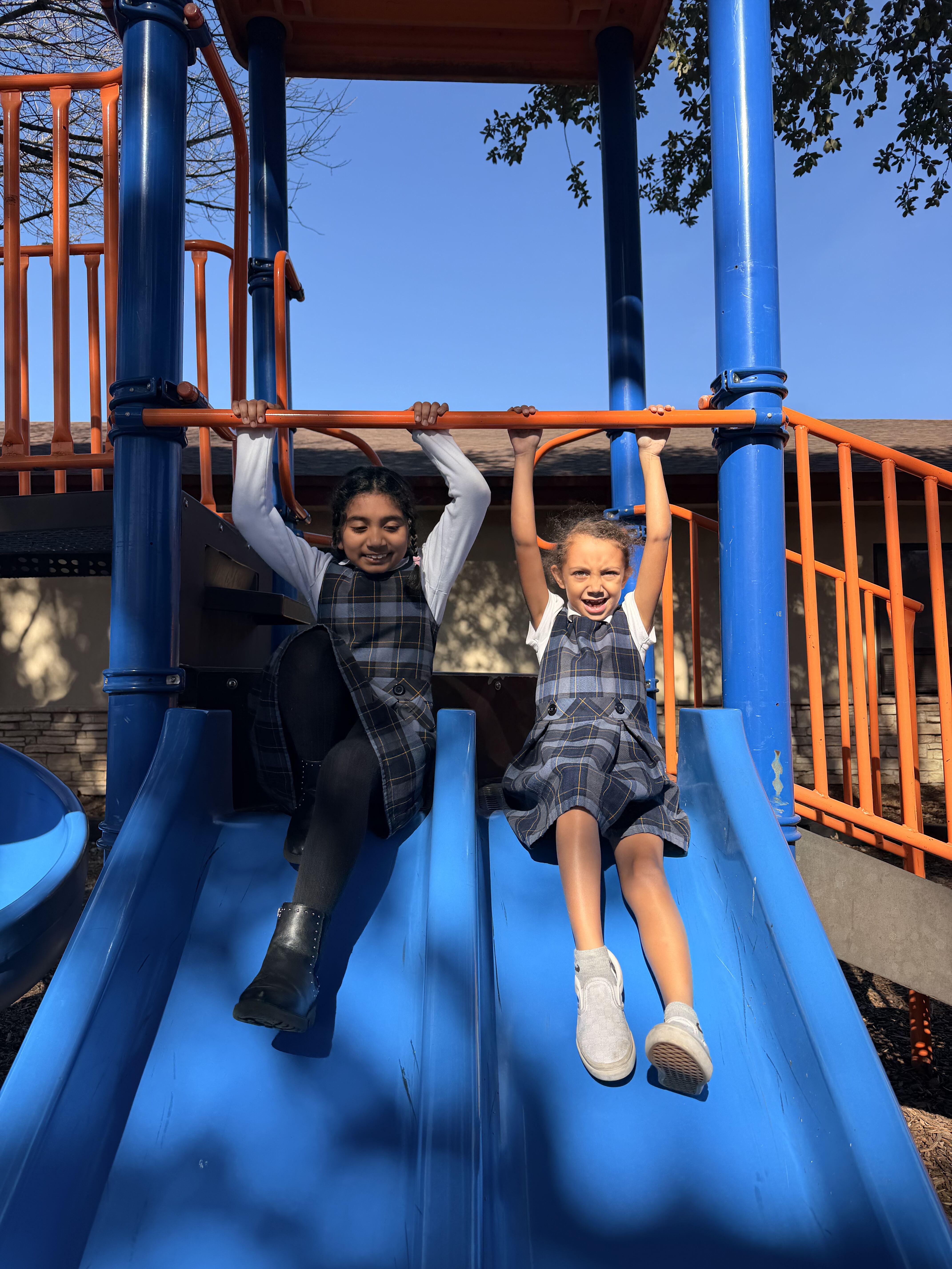 Students playing on the playground
